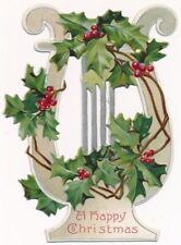 Happy Christmas Greetings - Victorian Die Cut Card - Raphael Tuck picture