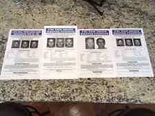 ORIGINAL COMPLETE COLLECTION MAFIA BOSS WHITEY BULGER TOP TEN FBI WANTED POSTERS picture