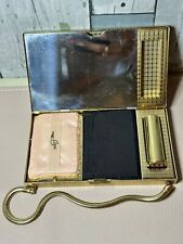 VTG Evans 1930’s Ladies Minaudière Compact Cigarette Case Purse Cluch Rhinestone picture