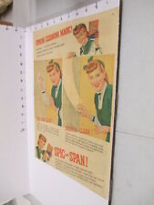newspaper ad 1940s SPIC & SPAN household cleaner soap HALF COLGATE TOOTH POWDER picture