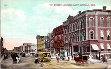 Postcard O Street Looking East in Lincoln, Nebraska picture