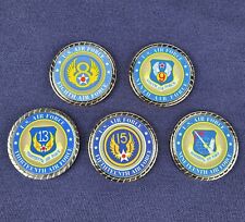 Air Force Challenge Coin Lot (5) USAF 8TH, 9TH, 13TH, 15TH & 19TH AIR FORCE AFB picture
