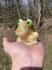 Vintage Huge Neon Eyed Green Frog Novelty Candle 70s 90s picture