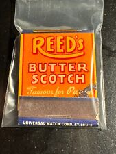 MATCHBOOK - REED'S BUTTER SCOTCH CANDY - CREAMY  - UNSTRUCK picture
