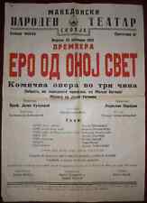 1953 Original Poster Macedonia National Theatre Skopje Opera Ero the Joker picture