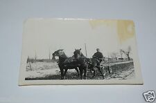WOW Vintage Early Horse And Buggy Black & White Photo Photograph Rare picture