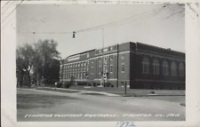 antique STREATOR IL   TOWNSHIP HIGH SCHOOL   real photo  postcard  RPPC picture