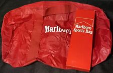 Vintage 1980s Marlboro Cigarettes Sports Bag Tyvek NEW Workout Carry On Duffle picture
