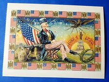 Postcard Independence Day Uncle Sam 2001 Repro Gottschaulk & Dreyfuss picture