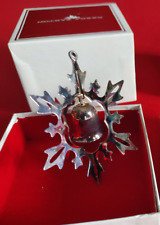 Reed & Barton Snowflake Bell Christmas ornament 3rd third edition with box picture
