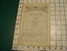 original 1925 Theatre - B F KEITH'S out of Maine, spet 14, MUSIC PROGRAM 10pgs picture