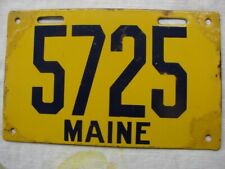 1912 Maine License Plate 5725 picture