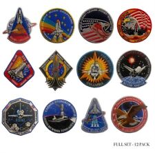 NASA AEROSPACE EMBROIDERED PATCH 12 PACK picture
