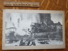 1912 Photograph, Sea Breeze Hotel in Flames, Santa Cruz, CA picture