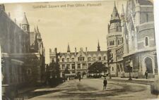 Vintage Guidhall Square & Post Office City Plymouth UK Postcard (A62) picture
