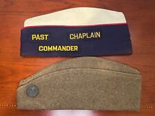 WW1 US Army Military Uniform Officer Wool Overseas Cap Hat Infantry Disk picture