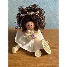 Wedding Vintage 1990s Busy Buttons Doll with tags Curly Hair Shelf Sitter picture
