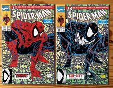 Spider-Man 1 & 13 (1990) Green Cover Black Suit #1 Homage McFarlane See Pics picture