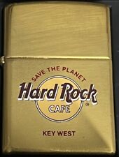 ZIPPO 1998 HARD ROCK CAFE KEY WEST, FLORIDA BRASS LIGHTER SEALED IN BOX 425F picture
