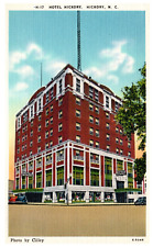 Postcard Chrome era Hotel Hickory North Carolina Brick Hotel Linen card picture