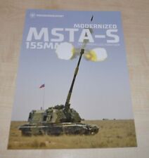 Msta-S 155 mm Self-Propelled Howitzer Army Russian Brochure Rosoboronexport picture
