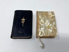 Lot of 2 Vintage 1920s Key of Heaven Pocket Catholic Devotions Prayer Books picture