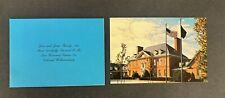 Vintage Williamsburg Virginia Postcard and Special Guest Photobook 1990s picture