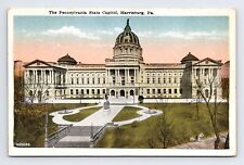 WB Postcard Harrisburg PA Pennsylvania State Capitol Building Giant Squirrel picture