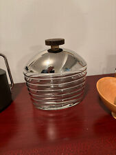 Alessi Ribbed Glass Jar Black Josephine Extremely Rare picture