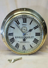SALE Rare 1911 Marine Clock by H. Williamson, Ltd. London Astral 9-jewel mvt picture