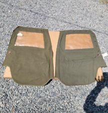 NOS Left & Right OD Canvas Doors (No Frames) for M38? or M38A1? Willys Jeep G740 picture