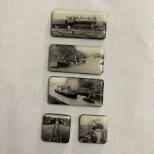Panama Canal Epoxy Refrigerator Magnets Locomotive Steam Ships picture