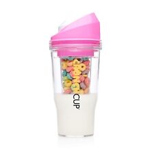 The Crunch Cup - Pink - Portable Cereal Cup with No Bowl or Cereal picture