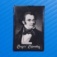 COUSIS FAMOUS CLASSICAL MUSIC COMPOSER SHUBERT 1905 CIGARETTE PHOTO TOBACCO CARD picture