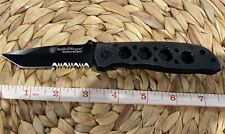 Smith & Wesson Extreme Ops Tanto Pocket Knife Folder 7Cr17 Black CK5TBS-Used picture