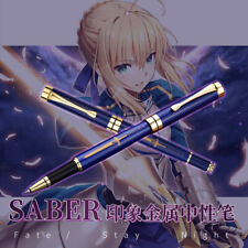 Fate/stay night Saber Anime Fountain Metal Marker Pen Christmas Collection Gifts picture