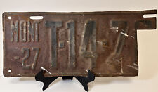 Vintage 1927 Montana License Plate Truck Comercial picture
