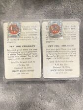 Playing Cards W Case And Original Tax Stamps C1951 Vintage Pair picture