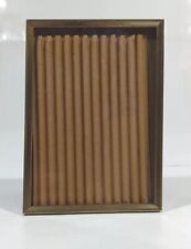 Vintage Table Top Photo Picture Frame 5x7 Gold Brass Metal 2-Way Easel Ornate picture