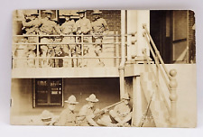 WWI US Army 1917 RPPC Sq 2nd Co Canceled Buffalo NY Stamped Postcard picture