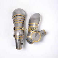 Medieval Knight Arms Pauldrons Hand Set Reenactment Halloween Christmas Gifts picture