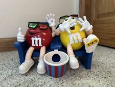 Vintage M&M Candy 3D Movie Theater Seats Dispenser Red & Yellow picture