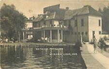 Indiana Winona Lake Bathing Pavilion Inbody C-1910 RPPC Photo Postcard 22-6352 picture