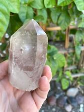 Smoky Lemurian Seed Quartz Rough Point 254g 95mm Reiki Healing Crystal Huge picture