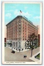 c1930's Hotel Kimball Building Cars Springfield Massachusetts MA Postcard picture
