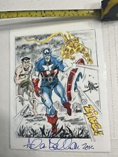 ALLEN BELLMAN Signed Print Sub-Mariner CAPTAIN AMERICA Human Torch Marvel Comics picture