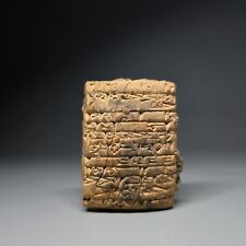 CIRCA AN  BABYLONIAN CUNEIFORM CLAY TERRACOTTA TABLET WITH EARLY FORM OF WRITING picture