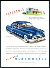 1948 Marcel Breuer modern house art Oldsmopbile couple blue car vintage print ad picture