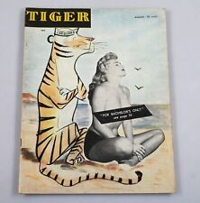 Vintage Cheesecake Pin-Up Magazine Tiger August 1956 picture