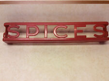 Vintage Red Plastic Spice Rack Lustro-ware No Cracks or Breaks Country Kitchen picture